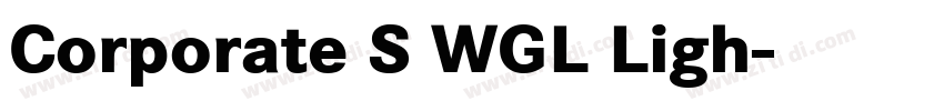 Corporate S WGL Ligh字体转换